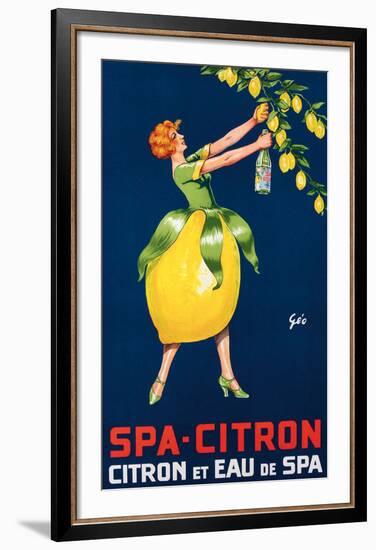 Spa-Citron,Citron et Eau de Spa, ca. 192-null-Framed Art Print