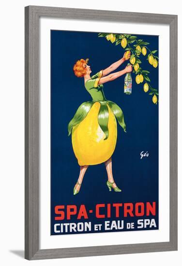 Spa-Citron,Citron et Eau de Spa, ca. 192-null-Framed Art Print