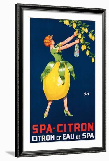 Spa-Citron,Citron et Eau de Spa, ca. 192-null-Framed Art Print