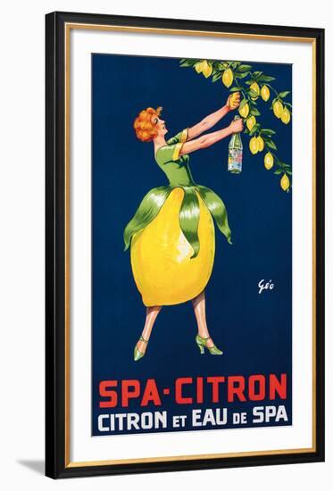 Spa-Citron,Citron et Eau de Spa, ca. 192-null-Framed Art Print