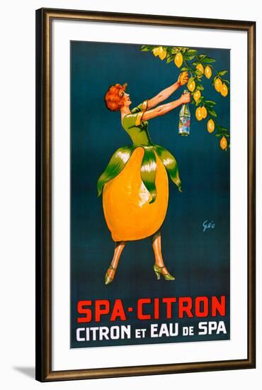 Spa-Citron-Francois Geo-Framed Art Print