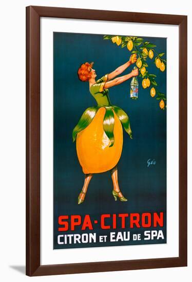 Spa-Citron-Francois Geo-Framed Art Print