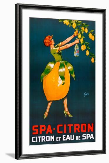 Spa-Citron-Francois Geo-Framed Art Print