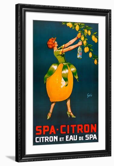 Spa-Citron-Francois Geo-Framed Art Print