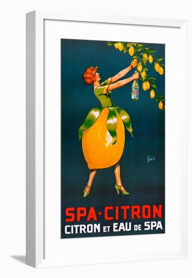 Spa-Citron-Francois Geo-Framed Art Print