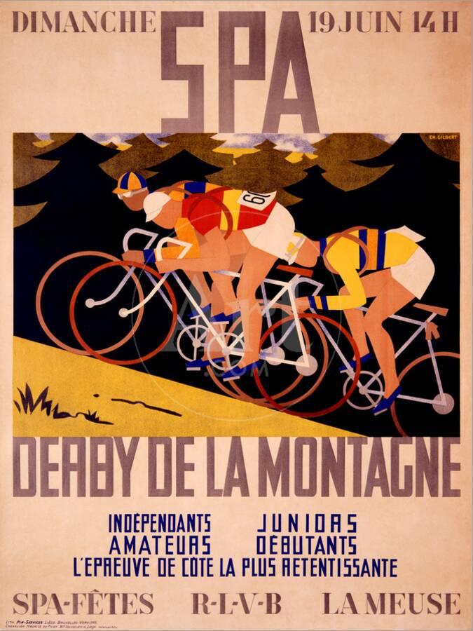 Spa Derby De La Montagne Stretched Canvas Print By Ch Gilbert Artcom