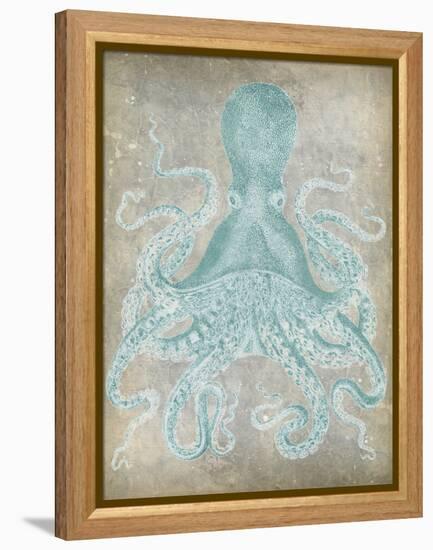 Spa Octopus I-Jennifer Goldberger-Framed Stretched Canvas