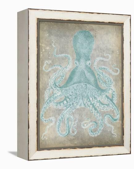 Spa Octopus I-Jennifer Goldberger-Framed Stretched Canvas