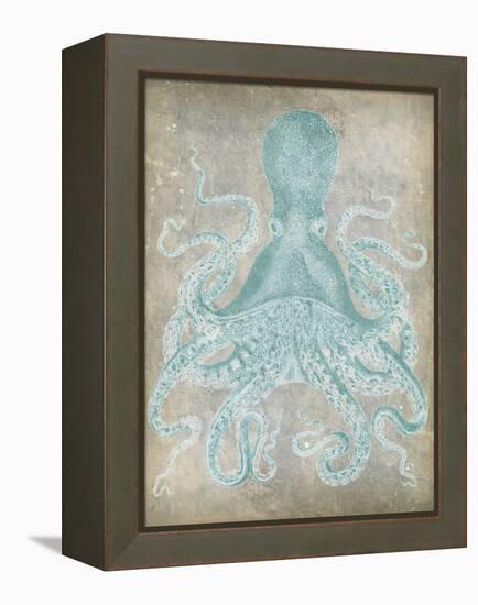 Spa Octopus I-Jennifer Goldberger-Framed Stretched Canvas