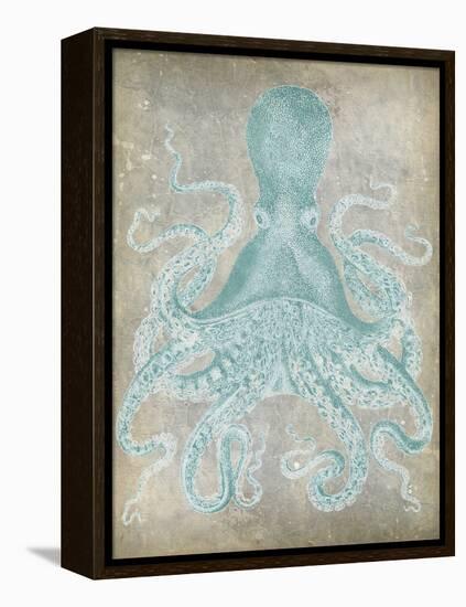 Spa Octopus I-Jennifer Goldberger-Framed Stretched Canvas