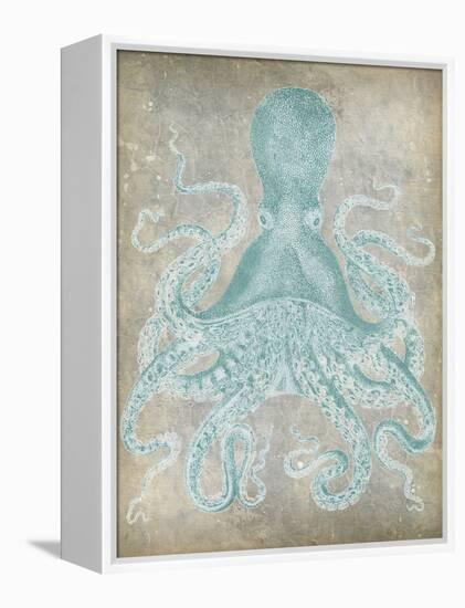 Spa Octopus I-Jennifer Goldberger-Framed Stretched Canvas