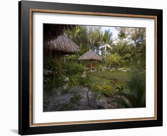 Spa, Pearl Beach Resort, Bora-Bora, Leeward Group, Society Islands, French Polynesia-Sergio Pitamitz-Framed Photographic Print