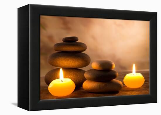 Spa Still Life with Aromatic Candles-Kesu01-Framed Premier Image Canvas