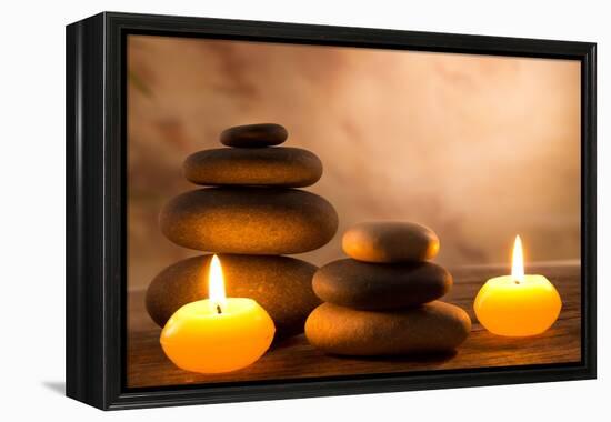 Spa Still Life with Aromatic Candles-Kesu01-Framed Premier Image Canvas