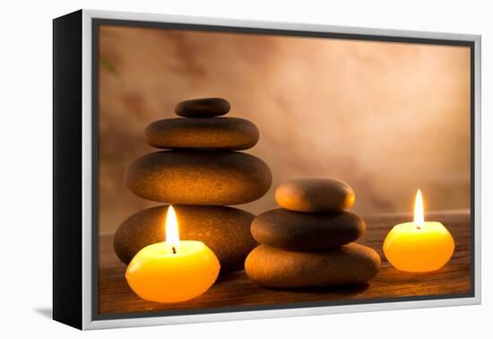 Spa Still Life with Aromatic Candles-Kesu01-Framed Premier Image Canvas