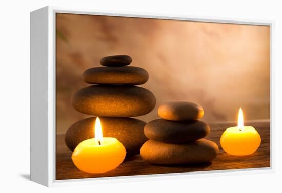 Spa Still Life with Aromatic Candles-Kesu01-Framed Premier Image Canvas