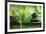 Spa Still Life With Bamboo Fountain And Zen Stone-Liang Zhang-Framed Photographic Print