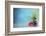 Spa Still Life with Water Lily and Zen Stone in a Serenity Pool-Sofiaworld-Framed Photographic Print