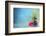 Spa Still Life with Water Lily and Zen Stone in a Serenity Pool-Sofiaworld-Framed Photographic Print