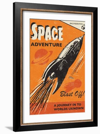 Space Adventure-Rocket 68-Framed Giclee Print