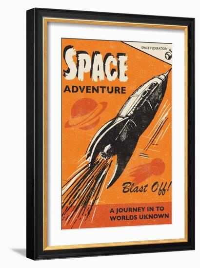 Space Adventure-Rocket 68-Framed Giclee Print