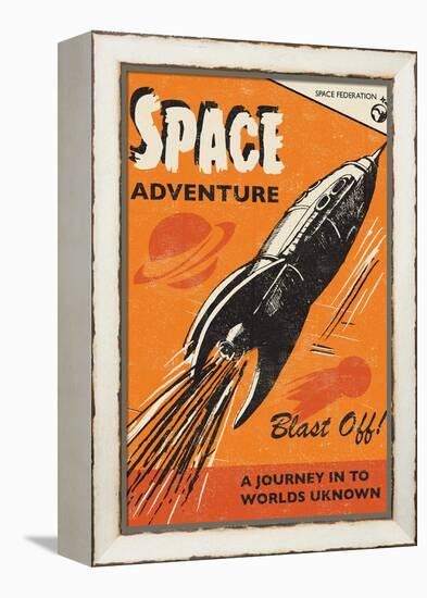 Space Adventure-Rocket 68-Framed Premier Image Canvas