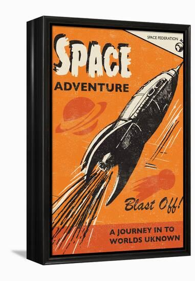 Space Adventure-Rocket 68-Framed Premier Image Canvas