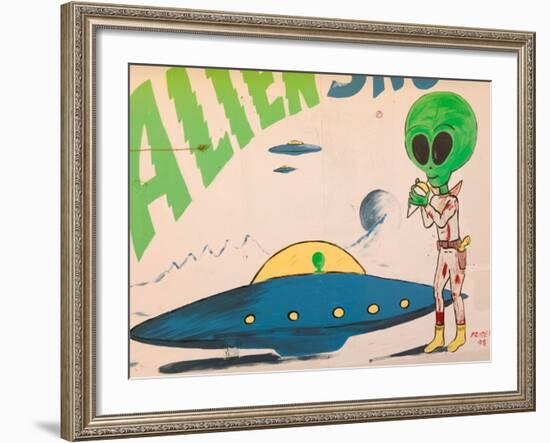 Space Alien Statue, Roswell, New Mexico, USA-Walter Bibikow-Framed Photographic Print