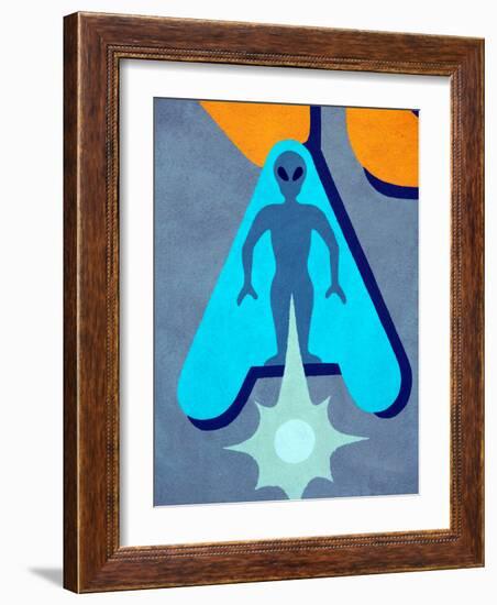 Space Alien Statue, Roswell, New Mexico, USA-Walter Bibikow-Framed Photographic Print