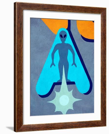 Space Alien Statue, Roswell, New Mexico, USA-Walter Bibikow-Framed Photographic Print