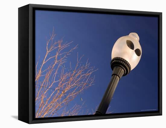 Space Alien Street Lights, Roswell, New Mexico, USA-Walter Bibikow-Framed Premier Image Canvas