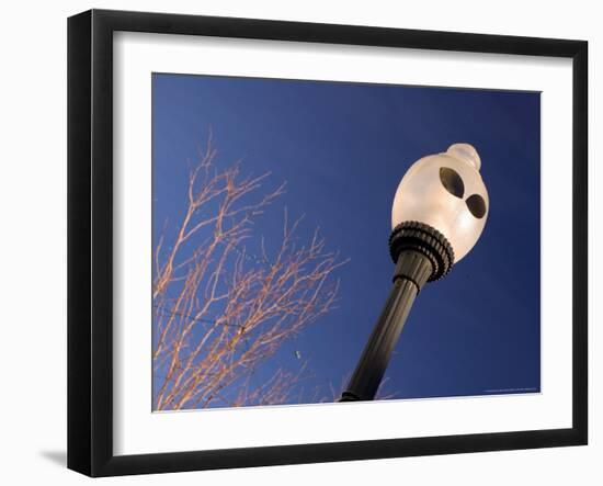 Space Alien Street Lights, Roswell, New Mexico, USA-Walter Bibikow-Framed Photographic Print