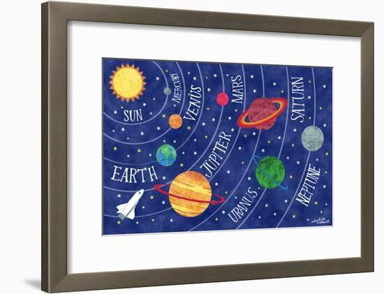 Space and Planets-Elizabeth Caldwell-Framed Giclee Print