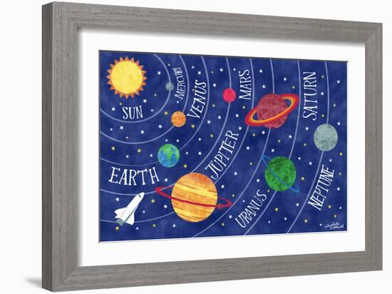 Space and Planets-Elizabeth Caldwell-Framed Giclee Print