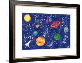 Space and Planets-Elizabeth Caldwell-Framed Giclee Print
