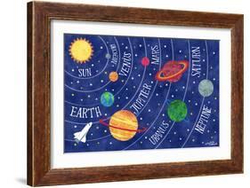 Space and Planets-Elizabeth Caldwell-Framed Giclee Print