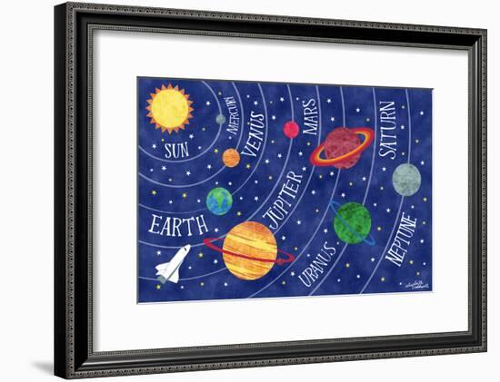 Space and Planets-Elizabeth Caldwell-Framed Giclee Print