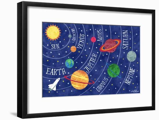 Space and Planets-Elizabeth Caldwell-Framed Giclee Print