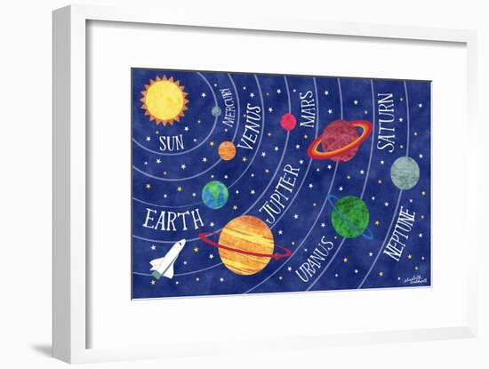 Space and Planets-Elizabeth Caldwell-Framed Giclee Print