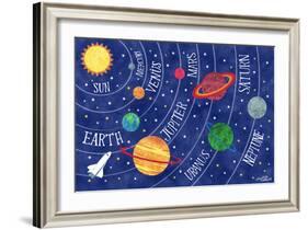 Space and Planets-Elizabeth Caldwell-Framed Giclee Print
