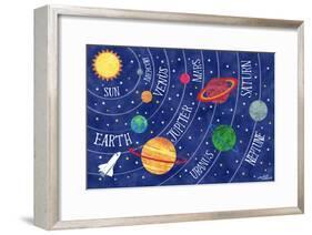 Space and Planets-Elizabeth Caldwell-Framed Giclee Print