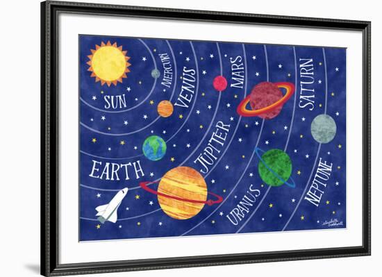 Space and Planets-Elizabeth Caldwell-Framed Giclee Print