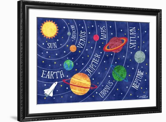 Space and Planets-Elizabeth Caldwell-Framed Giclee Print