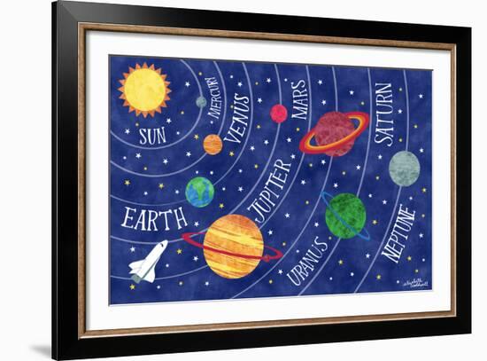 Space and Planets-Elizabeth Caldwell-Framed Giclee Print