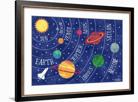 Space and Planets-Elizabeth Caldwell-Framed Giclee Print