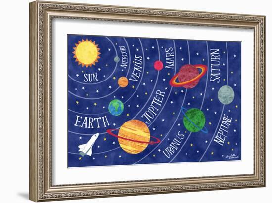 Space and Planets-Elizabeth Caldwell-Framed Premium Giclee Print