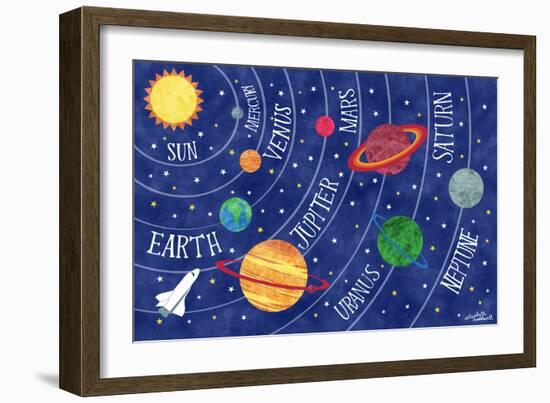 Space and Planets-Elizabeth Caldwell-Framed Premium Giclee Print