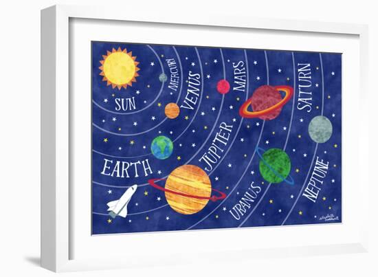 Space and Planets-Elizabeth Caldwell-Framed Premium Giclee Print