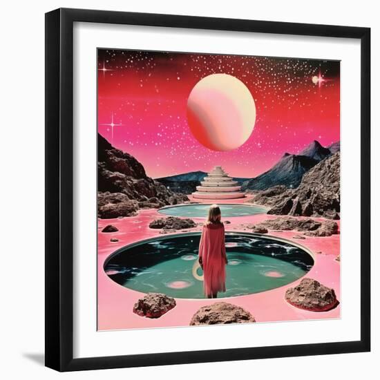 Space Collage Surreal Art-Samantha Hearn-Framed Photographic Print