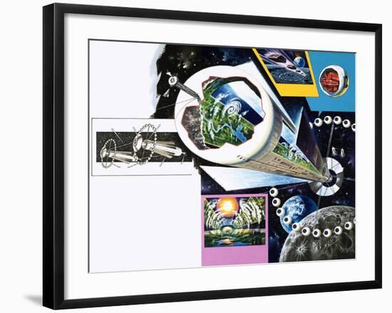 Space Colony-Wilf Hardy-Framed Giclee Print